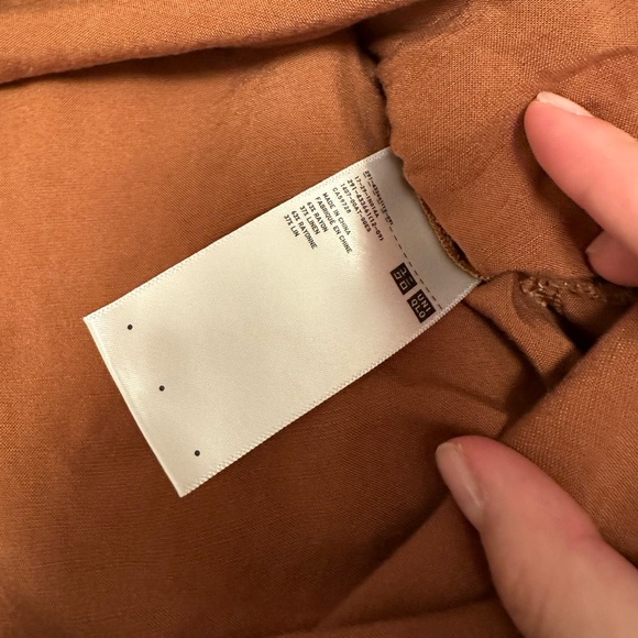 Uniqlo Linen Blend Kaftan Dress, Terracotta (S) - Picture 2 of 3